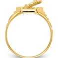 thumbnail image 2 of 14K Yellow Gold Polished Horseshoe With Horse In Center Ring (Size 10) Made United States r1, 2 of 5