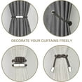 thumbnail image 5 of NANAHuang 4 Pack Mini Magnetic Curtain Tiebacks Modern Simple Style Drape Tie Backs Elegant Hand Weave Rope Knot Decorative Curtain Holdbacks for Home & Office Window Drapery (Beige), 5 of 7