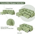 thumbnail image 4 of Tabaray 82.67" Modular Sectional Sofa Cloud Couch,Convertible L Shaped Sleeper Couch with Pull Out Bed, USB Ports, Chaise and Storage Ottoman for Home Sofa Living Room Furniture, Apartment, 4 of 9