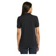 thumbnail image 2 of Port Authority Women's Heavyweight Cotton Pique Classic Fit Polo Shirt Black Medium, 2 of 4