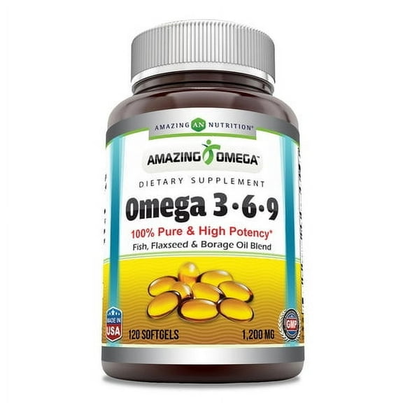Amazing Omega Omega 3 6 9 1200 Mg 120 Softgels