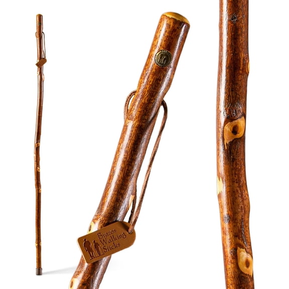 Brazos Free Form Hawthorn Wood Walking Stick 48 Inch Height