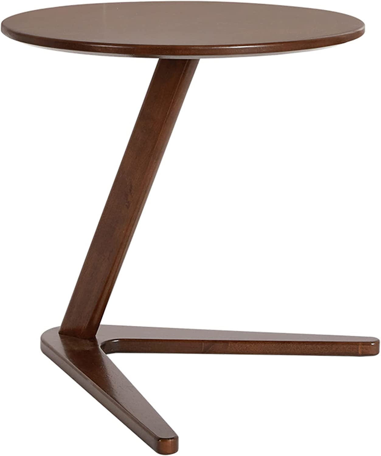 Solid Wood Coffee Table CShaped Small Round Table Small Space Side end