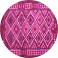 thumbnail image 1 of Ahgly Company Indoor Round Oriental Pink Traditional Area Rugs, 3' Round, 1 of 4