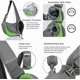 thumbnail image 4 of Pet Dog Sling Carrier,Cat and Dog Travel Portable Diagonal Straddle Shoulder Bag,with Adjustable Strap Below 10lb for Dogs Cats (Green), 4 of 4