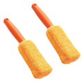 thumbnail image 1 of Car Wheel Wash Cleaning Car Wash Portable Microfiber Wheel Tire Rim Brush Orange, 1 of 8