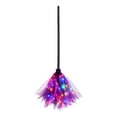 thumbnail image 2 of PSVFUJZ Halloween LED Witch Broom, Halloween Decorations Fall Decor, Colorful Light Up Mesh Netting Broomstick, Detachable Halloween Decor for Porch Yard Front Door Party Favors Gift Pink, 2 of 7