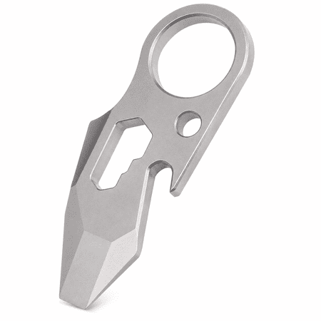 CATPAN Titanium Alloy Pry Bar Multitool Compact EDC Multi Tool with Bottle Opener and Keyring Hole for Camping Hiking Travel Family use and Everyday Carry