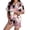 A201 Light Pink, variant on FASHOFT Womens Halloween Pajamas Set Ghost Pumpkin Printing Button Up Pjs Short Sleeve Ruffle Sleepwear Notch Collar Bride Soft Comfy Pj Lounge Sets Light Pink L