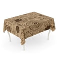 thumbnail image 1 of NUDECOR Nappe de Table Divers Symboles et Inscriptions Manuscrit Ancien Couverture de Table de Fête à la Maison 52x70 Pouces, 1 of 1