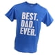 thumbnail image 1 of Camiseta de algodón para hombre con el lema "Dad Ever", color azul L, 1 of 9