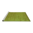 thumbnail image 2 of Ahgly Company Machine Washable Indoor Square Abstract Turquoise Blue Contemporary Area Rugs, 8' Square, 2 of 4