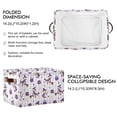 thumbnail image 2 of Yayeee Canvas Storage Basket with Handles for Shelves Fabric Bins Closet Organizer, Purple Halloween Gooses, 2 of 8