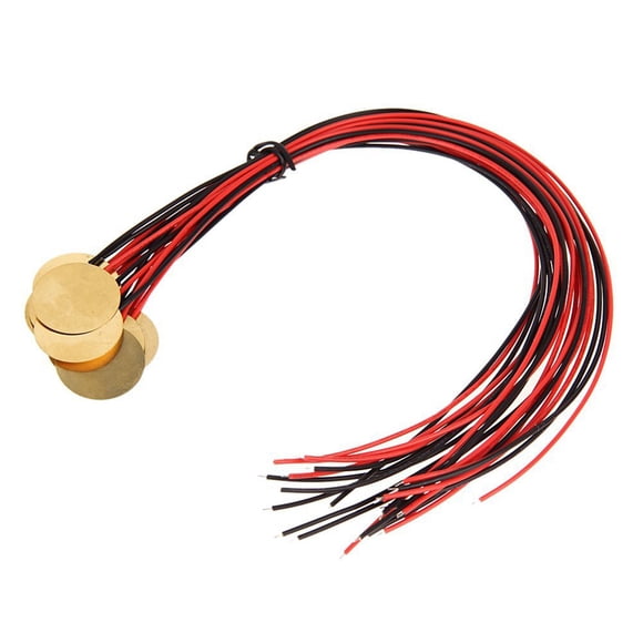 24Pcs 27mm Piézo Disques avec Leads Micro Tambour Déclencheur Acoustique Micro CBG Guitare