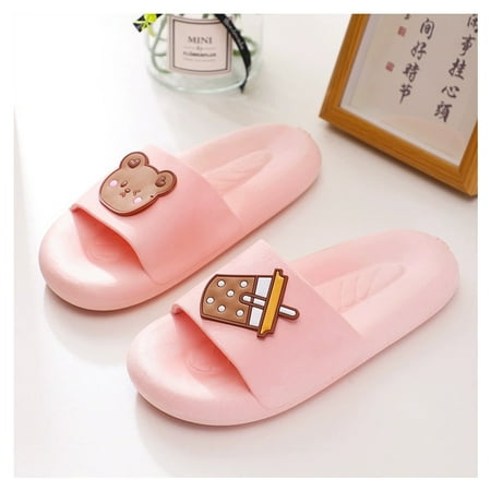 

Beach Sandals Non-slip Shower Bathroom Slippers Soft Summer Slide Sandals
