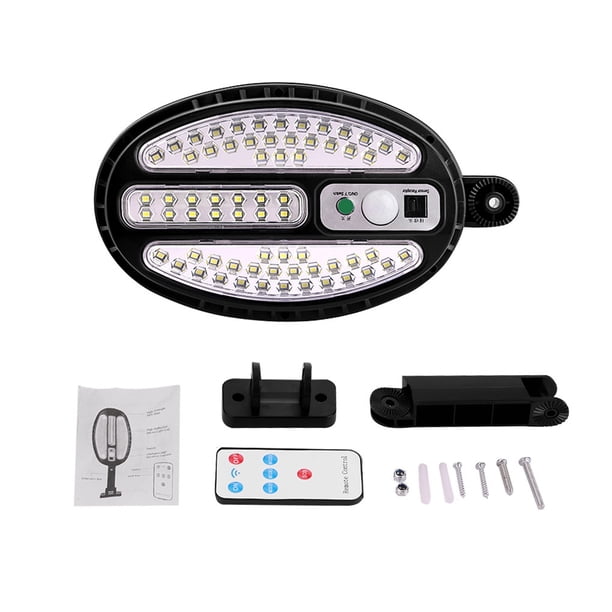 Advancent Luz LED con energía Solar, resistente al agua, con Control remoto preperforado, lámpara de detección de movimiento, herramienta de Iluminación y accesorios Advancent HA059413-00B