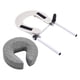 thumbnail image 1 of Almohada facial para mesa de masaje, ergonómica, en forma de U, reposacabezas, transpirable Gris, 1 of 8