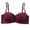 Wine, variant on Ltctricy Women's Lace Bras Underwire Padded Supportive Push up Full Coverage Bralettes Adjustable Straps Bandeau Bras