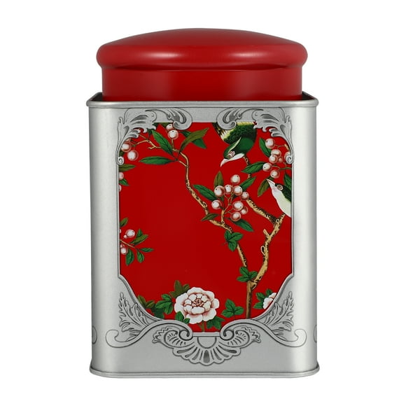 Lata de hojalata para té suelto, cuadrada, sellada, para el hogar, para té, dulces y café.