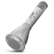 Aduro U-Sing Wireless Karaoke Machine Cool Echo Sound Effects 3-in-1 System - Microphone, Wireless Speaker and Recorder for iPhone and Android App Compatible, USB Rechargeable, 3.5mm AUX Port