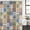 Multi, variant on Vintage Mediterranean Shower Curtain Set - 48" x 72" Washable Bathtub Curtain with 12 Hooks, Blue and Yellow Tiles Texture Waterproof Fabric Stall Shower Curtains for Bathroom/Bathtub Décor