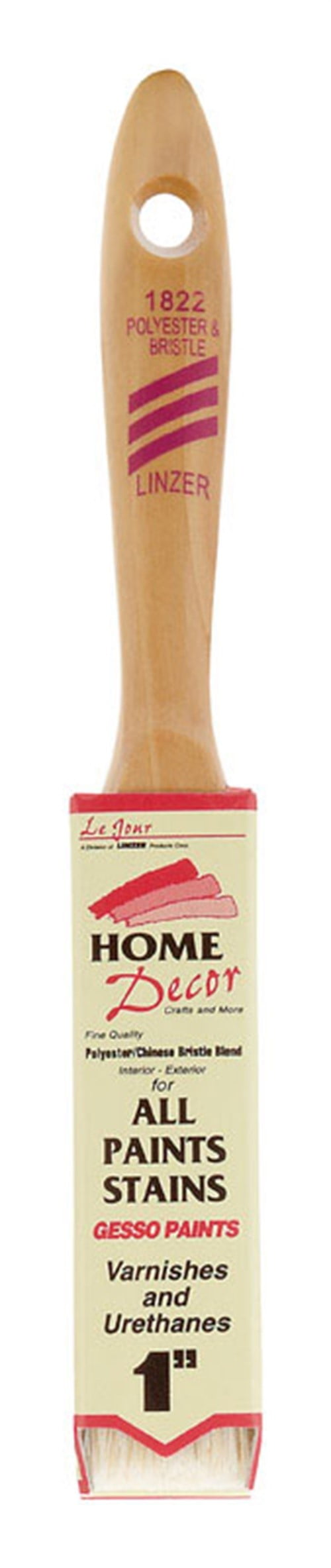 Linzer Home Decor Brush Professional Grade Polyester Chiseled Gesso, Stains Case of 12