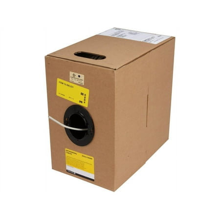 UPC: 0065030855389 | StarTech.com WIR5ECMPGRY 1000 ft. Cat 5E Gray Roll of Gray Plenum CMP Cat5e Solid UTP Bulk Cable