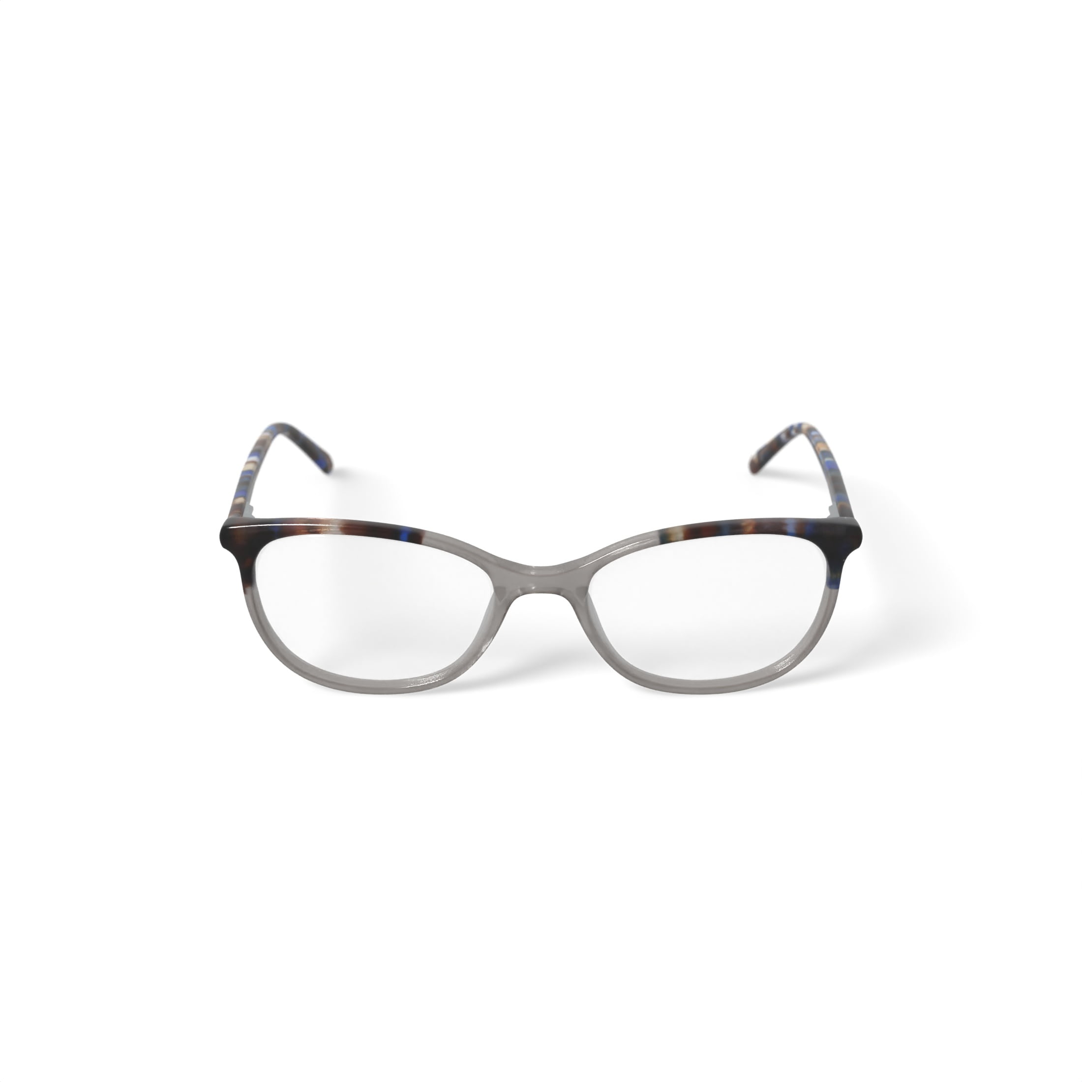 Flower Women's FLR6051 Prescription Eyeglasses with Case, Amber Crystal