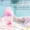 thumbnail image 3 of Avima Baby Sippy Cup, Trainer, Soft Spout, Spill-Proof, BPA-Free, 10 oz, Pink, 2 Count, 3 of 7