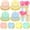 Multicolor, variant on 175 Pcs Brown Paper Plates Boho Disposable Dinnerware Sets with Plastic Knife Fork Spoon Boho Bridal Shower Wedding Decorations Brown Party Supplies Disposable Tableware Set Serve 25 Guests