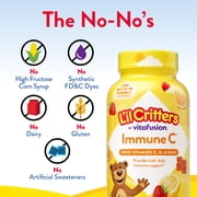 L’il Critters Immune C Daily Gummy Supplement Vitamin for Kids, for Vitamin C, D and Zinc for Immune Support, Orange, Lemon and Cherry Flavors, 60 Gummies