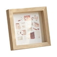 thumbnail image 2 of DOLITY Photo Frame Minimalism Picture Frame Collage Frames Wooden Tabletop Wall Hanging 11cmx11cmx2cm, 2 of 9