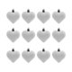 thumbnail image 1 of Adornos de corazón para San Valentín | Juego de 12 colgantes de corazón flocado de 4,5 cm para coronas, regalos y decoración de fiestas | Elegantes decoraciones rojas para celebraciones románticas, 1 of 5