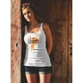 thumbnail image 2 of Orange Fairy Silhouette  Tank Women -Image by Shutterstock, Female XX-Large, 2 of 4