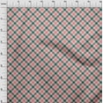thumbnail image 4 of oneOone Silk Tabby Teal Green Fabric Check Sewing Fabric By The Yard Printed Diy Clothing Sewing Supplies 42 Inch Wide, 4 of 4