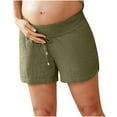 thumbnail image 2 of Dihao Maternity Hiking Shorts Womens Shorts Summer Solid High Elastic with Drawstring Shorts Quick Dry Waterproof 5" Workout Sports Shorts Outdoor Casual Maternity Shorts, 2 of 6