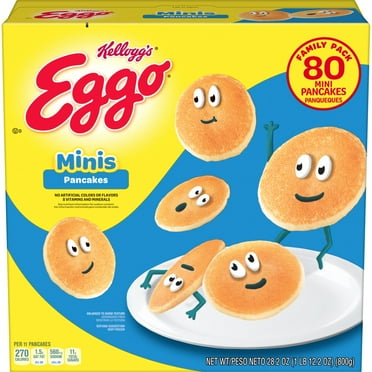 Eggo Minis Original Pancake Bites, Frozen Breakfast, 28.2 oz, 80 Count