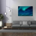 thumbnail image 4 of Epic Graffiti 'Amazing Northern Lights Blue' by Epic Portfolio, Giclee Canvas Wall Art, 60"x40", 4 of 8