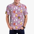 thumbnail image 3 of Balery Lovely Animals Printed Men’s Short Sleeve Polo Shirt, Midweight Men's Shirt,Golf Polo shirts -Medium, 3 of 9