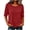 Wine, variant on Tops for Women 1/2 Sleeve Round-Neck Comfy Pullover Regular Tops