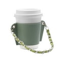 thumbnail image 2 of Awdenio Chain Portable Coffee Cup Cover Leather Beverage Handbag Heat Insulation Hot Separation Cup Cover Hanging Portable, 2 of 4