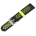 thumbnail image 4 of NFTIGB Silicone Band Compatible for Amazfit GTR 3, GTR 2, Bip S, Bip U Smartwatch Replacement 20mm Breathable Air Hole Sport Wristbands, Black Green, for Men and Women, Durable Quick Release Strap, 4 of 9