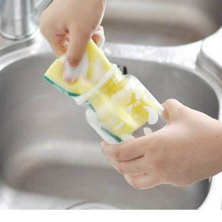 Raindrops 5-Pack Multi-Purpose Kitchen Sponges and Gentle Dish Scrubbers for Household Cleaning Tasks