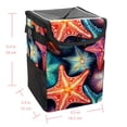 thumbnail image 5 of Starfish Mini Trash Can for Car: Foldable, Leak-Proof with Lid, Hanging Storage Bag - Car Trash Bin, 5 of 6