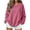 Pink, variant on AherBiu Crewneck Sweatshirt for Women Corduroy Oversized Baggy Pullover Vintage Drop Shoulder Long Sleeve Tops