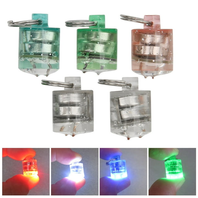 Lure Light, Low Power Consumption Compact Sizes High Brightness LED Fishing Bait With Clips For Night Fish Catching