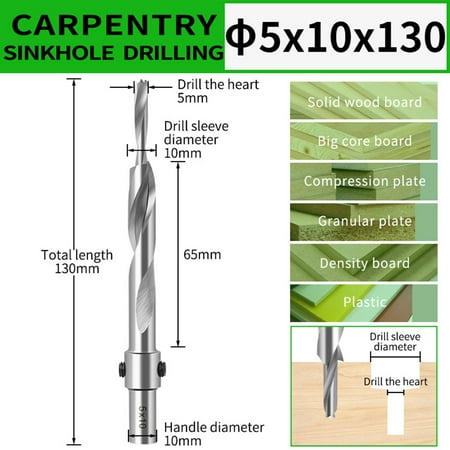 

Countersink Step Drill Bit Woodworking Countersunk Head Salad Drill Hole Opener