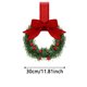 thumbnail image 4 of 1/4 Piezas Pequeña Corona Navidad 11 8 Pulgadas Gabinete Mini () Rojo, 4 of 9