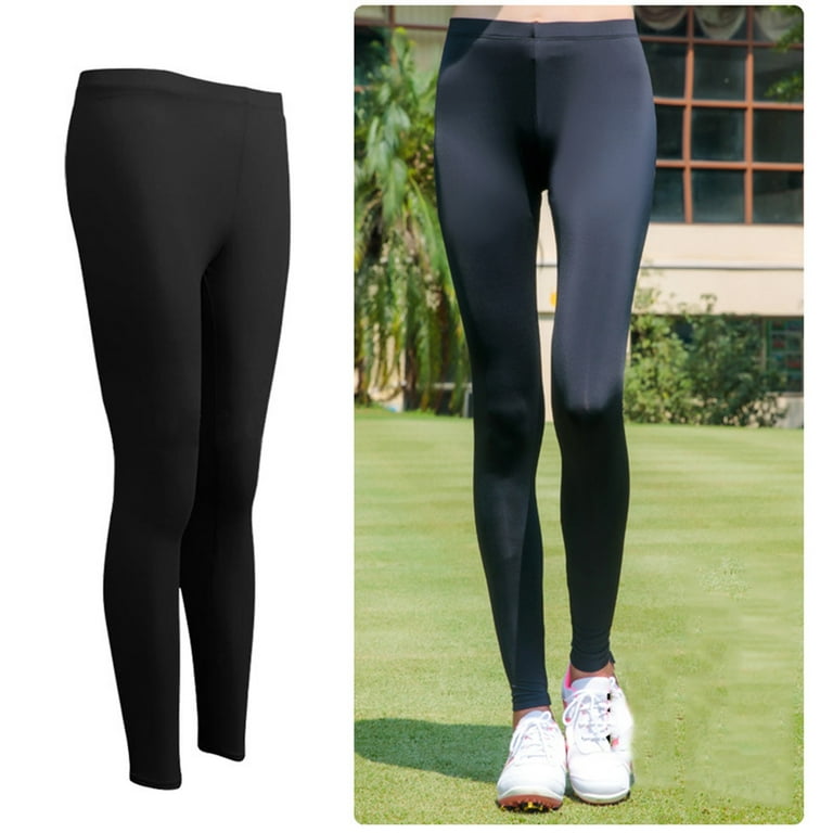 GENEMA Women Ice Silk Sun Protection Golf Pants Summer Cooling Sport  Stirrup Leggings Compression Stockings Quick Dry Workout Running Sweatpants
