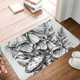 thumbnail image 4 of Logiee Monochrome Botanical Illustration Print Welcome Mats for Entryway,Door Mat for Front Door,Entry Mat,Doormat for Garden, Garage, Patio, Home, Porch Decor, 4 of 7